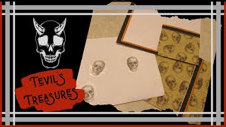 💀 DIY Decoupage tissue paper  How to decoupage napkins  Spooky Crafts with skull napkins 💀 [upl. by Alfred]