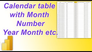 How to Create Calendar Table using DAX in PowerBI  MI Tutorials [upl. by Anaejer]