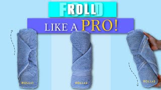 How to Fold ROLL Bath Towels Like a Pro  Judi the Organizer [upl. by Bohrer]