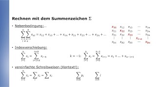 Rechnen mit dem Summenzeichen [upl. by Mast]