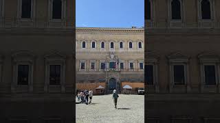 French Embassy Ancient Fountains and Michelangelo Unveiling Palazzo Farnese [upl. by Ellehsem]