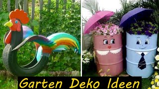 Gartendeko selber machen Garten Deko Ideen [upl. by Savage]