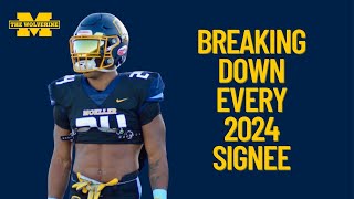 Breaking down every Michigan Football signee in 2024 recruiting class [upl. by Acired]