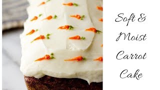 Best Carrot cake everMoist amp Soft carrot Loaf cake [upl. by Murtagh]