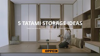 OPPEIN 5 Tatami Storage Ideas [upl. by Anabahs]