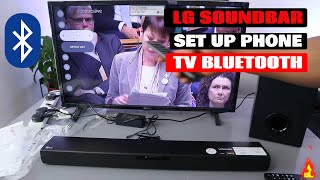 LG Soundbar with Wireless Subwoofer Set up and How to Connect to TV With Bluetooth [upl. by Sillaw]