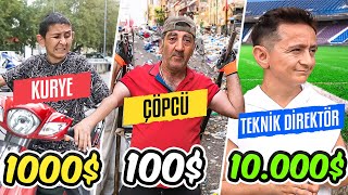 100 vs 1000000 MESLEKLER  UCUZ ORTA PAHALI [upl. by Aylmer432]