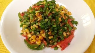 Burnt Corn Salad  Sanjeev Kapoor Khazana [upl. by Guenzi329]