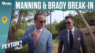 Peyton and Tom Brady Sneak On to Jim Nantzs Golf Course  Peytons Places [upl. by Yelsel]