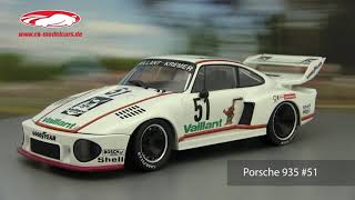 ckmodelcarsvideo Porsche 935 51 2nd Bergischer Löwe Zolder DRM 1977 Bob Wollek Norev [upl. by Chon847]