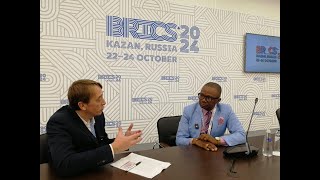 BRICS  à Kazan  Interview du Dr David Melvin Eboutou [upl. by Emiolhs]