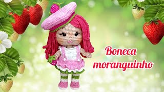 Boneca Moranguinho amigurumi [upl. by Ryann]