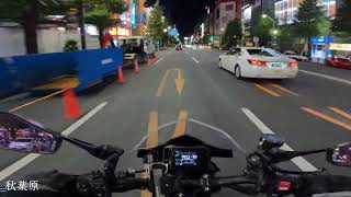 PoV LateNight Tokyo Touring  Exhaust Sounds MT09 SP [upl. by Adlemy]