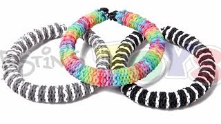 Rainbow Loom Inverted Hexafish Advanced Bracelet Tutorial [upl. by Rihat922]