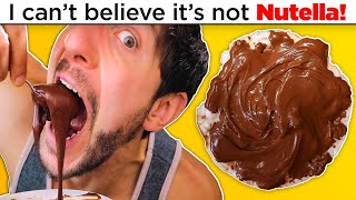 DIY Nutella 🍫 healthy high protein low calorie snack substitute [upl. by Dadinirt19]