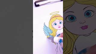 Coloring Sheets Club  Free Coloring Sheets  Angel  freecoloring coloringbook coloringsheets [upl. by Stanwood209]