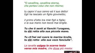 Pascoli poesie La cavalla storna [upl. by Deedahs763]