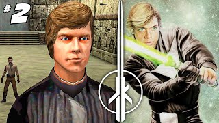 Meeting Luke Skywalker at his Jedi Temple  Star Wars Jedi Knight Jedi Outcast 2 Part 2 [upl. by Ornstead]