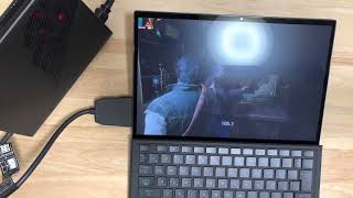 Plugging XG Mobile into ROG Flow Z13 and benchmarking with RDR2 [upl. by Yror290]