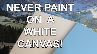 How To Apply and Prepare Colored Tinted Gesso On A Stretched Canvas Surface for Oil Acrylic Painting [upl. by Gayleen]