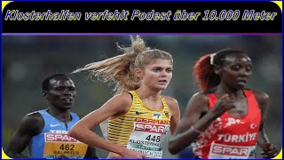 Klosterhalfen verfehlt Podest über 10 000 Meter zdf live [upl. by Safoelc]