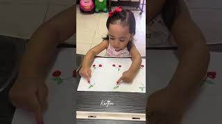 Easy art for kids 👆 fingerpaint kidsactivityideas [upl. by Barraza]