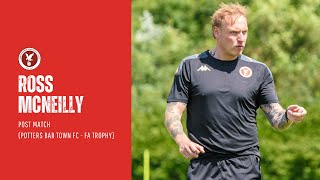 Ross McNeilly Post Match Potters Bar Town FC vs Whitehawk A [upl. by Nehgaem]