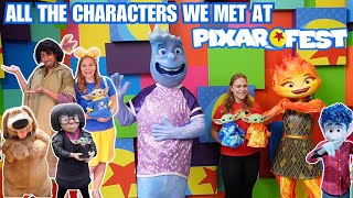 All The Characters We Met At Pixar Fest 2024 [upl. by Metsky890]