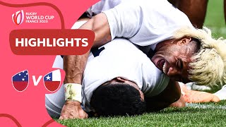 Manu Samoa cut loose  Samoa v Chile  Rugby World Cup 2023 Highlights [upl. by Aimas]