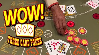 Wow 😮 What a Ride Three Card Poker in Las Vegas [upl. by Erskine]