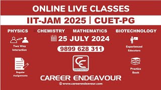 IIT JAM 2025 Online Classes  Career Endeavour [upl. by Stella]