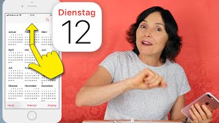 iPhone Kurs für Seniorinnen Teil 15 Meine Termine im iPhone Kalender [upl. by Ahsienek150]