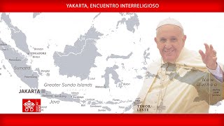 Yakarta Encuentro interreligioso 5 de septiembre de 2024 Papa Francisco [upl. by Edrick]