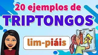 20 Ejemplos de Triptongos I Triptongos I FÁCILES Y SENCILLOS I En 1 MINUTO [upl. by Lambard]