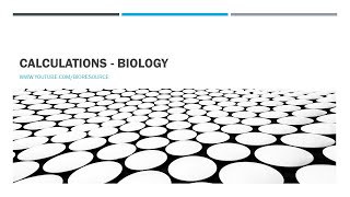 Calculations in Biology  Molecular Biology and Biotechnology [upl. by Eneladgam]