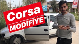 Corsa Modifiye  Far Temizliği  Ön Ek  Geri Sis Matkaps   OKAN ÇEKİÇ [upl. by Ayidan]