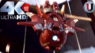 Iron Man vs Loki The Avengers 2012 Movie Clip 4K HD [upl. by Ecirtaed]