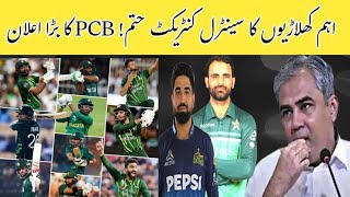 PCB Central Contracts 202425 Full List of Pakistan Players in Contract [upl. by Nickelsen]