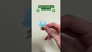 Ecobricks are super easy to make  super effective ♻️ 1kcreator sustainableliving ecofriendly [upl. by Anirrok]