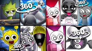 Incredibox Sprunki Sus Meme Full Compilation in 360° VR [upl. by Swift]