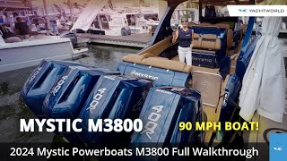 2024 Mystic Powerboats M3800 High Performance Center Console Walkthrough Tour [upl. by Flinn]