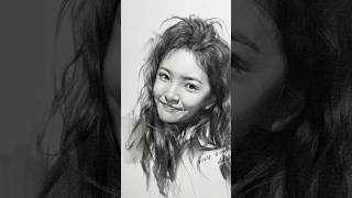 Portrait Drawing Timelaps portraitdrawing apt shorts [upl. by Wennerholn232]