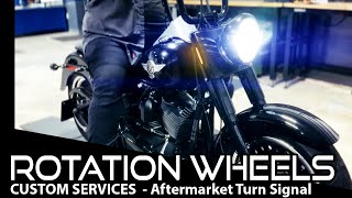 Aftermarket Turn Signal Installation  Rotation Wheels Full Shop Services [upl. by Enitsirhc]