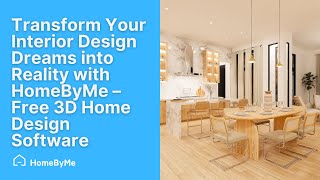 Transform Your Interior Design Dreams into Reality with HomeByMe – Effortless 3D Home Design [upl. by Emeric]