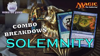 Combo Breakdown Solemnity  MTG Combos Explained  Dark Depths Combo  EDH Decree of Silence Combo [upl. by Kalam]