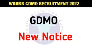 NEW NOTICE FROM WBHRB 2022  GDMO RECRUITMEN NEW UPDATE 2022 MEDICAL OFFICER RECRUITMENT 2022 WBHRB [upl. by Enomahs]