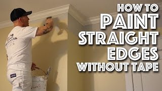 How to Paint Edges Without Tape  Cutting In Tutorial [upl. by Nil990]