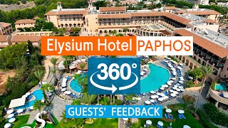 Elysium Hotel Paphos VR 360° Drone Review Based on TripAdvisor Cyprus [upl. by Yngad]