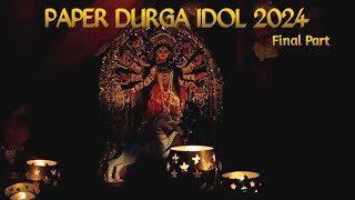 Saaj of Maa Durga  Paper Durga Making 2024 part 4art papercraftdurga [upl. by Gent]