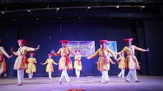 Shivba Malhari Choreography Group Dance शिवबा मल्हारी। Shivjayanti Folk Dance Shardey Studio [upl. by Adnirolc]